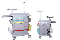 Luxury Patent Medical Trolley ABS Plastic Cart Hospital Emergency Functional Trolley  (ALS-ET001)